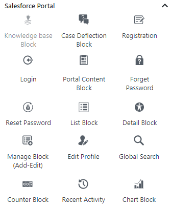 Salesforce Portal Blocks