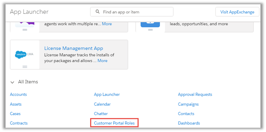 Customer Portal Roles