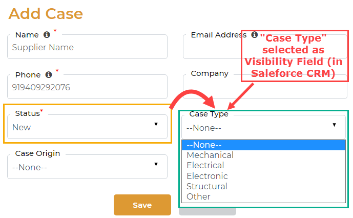 SalesfoceCRM Customer Portal Field Validation